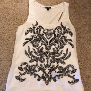 Shear 2 Layer Dress Tank with Design